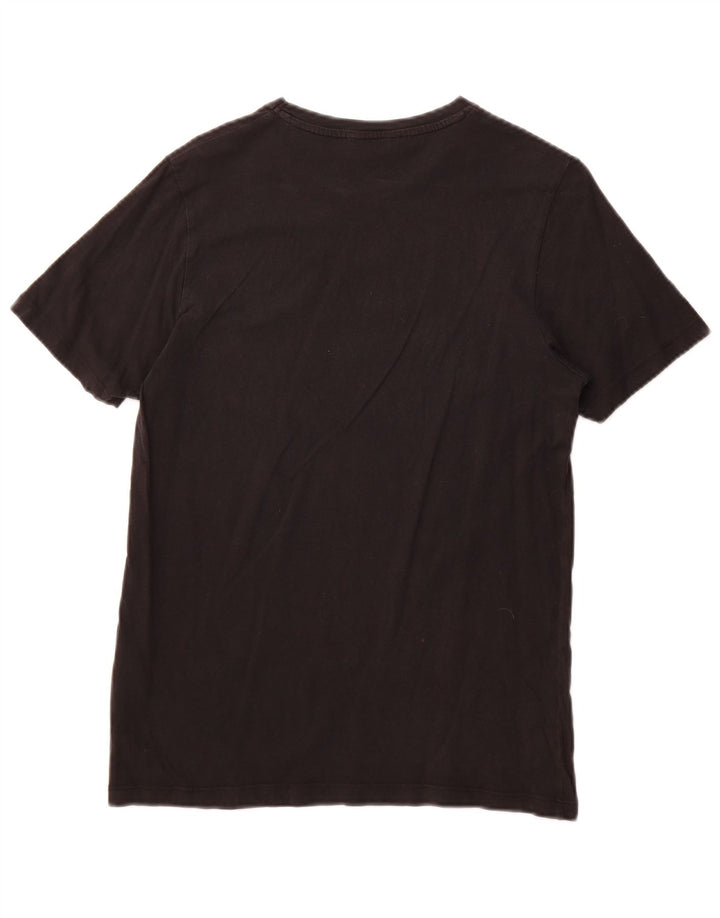 Jack & Jones Herren-T-Shirt mit Grafik, Größe S, schwarze Baumwolle