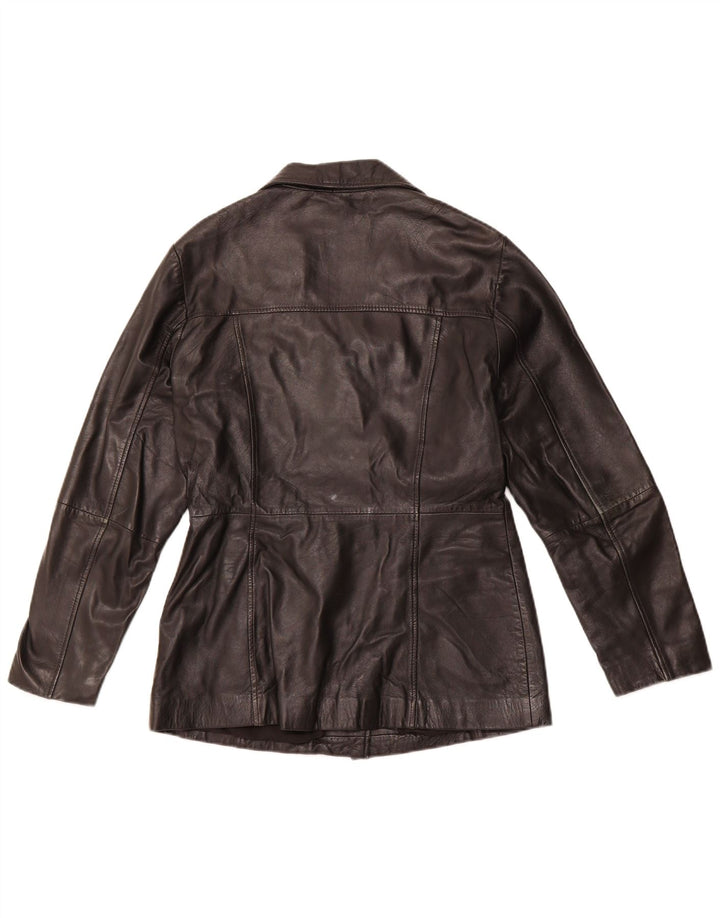 GIPSY BY MAURITIUS Damen Lederjacke UK 14 Großes schwarzes Leder