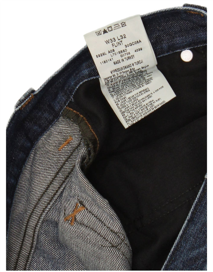 Lee Herren Flint Bootcut Jeans W33 L32 Blaue Baumwolle