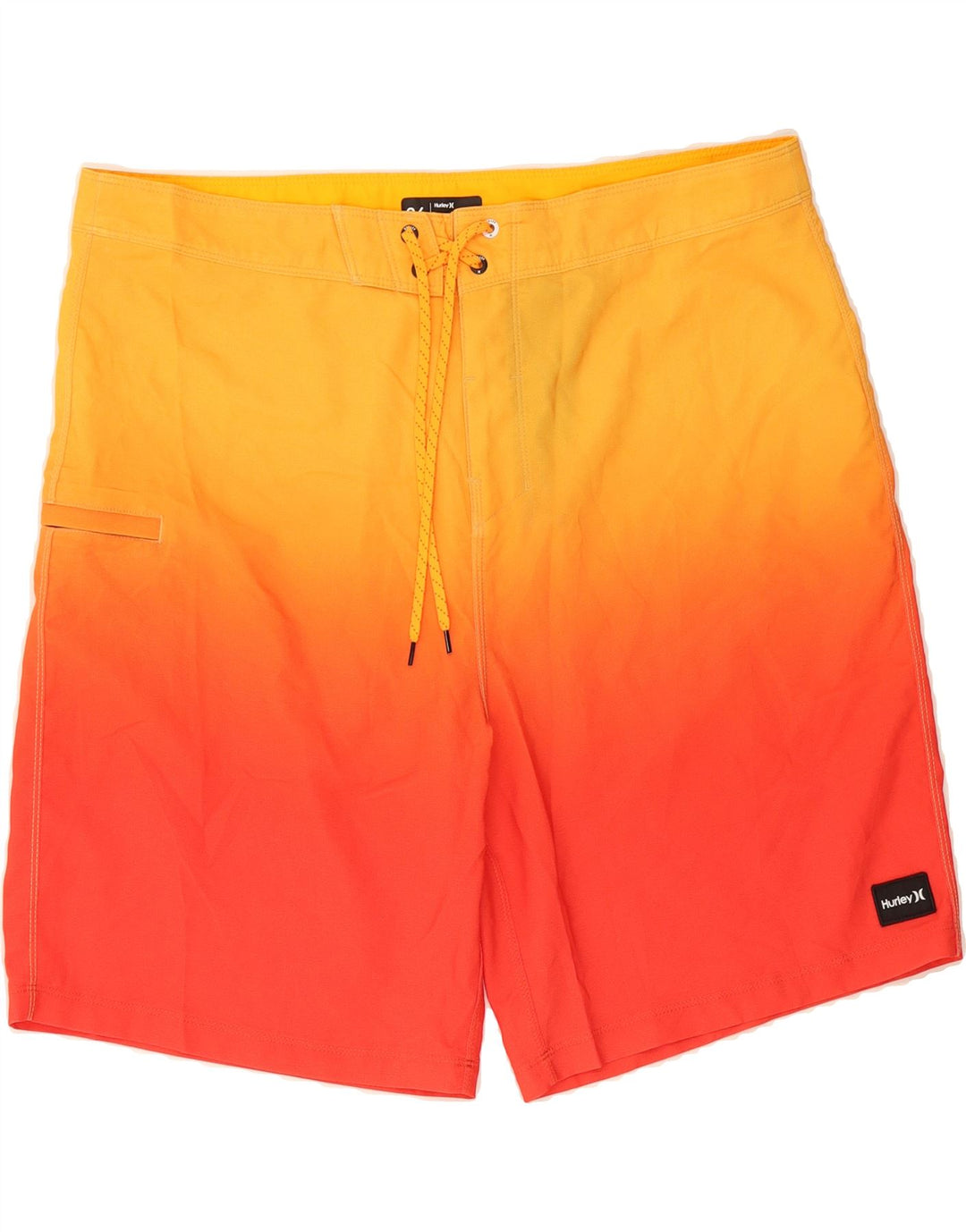 HURLEY Mens Swimming Shorts Large Orange Tie Dye Vintage Hurley and Second-Hand Hurley from Messina Hembry 