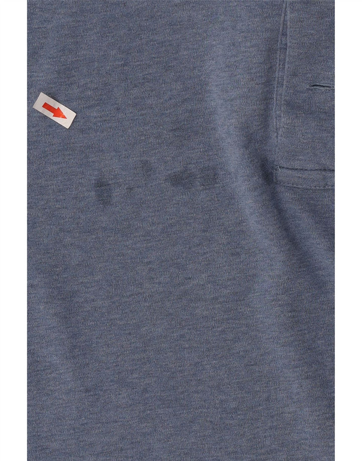 Polo Ralph Lauren Herren-Poloshirt aus mittelblauer Baumwolle