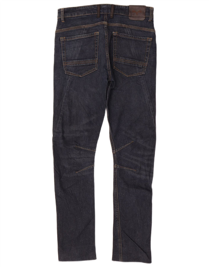 Zara Herren Slim Jeans EU 38 Small W30 L30 Marineblau Baumwolle