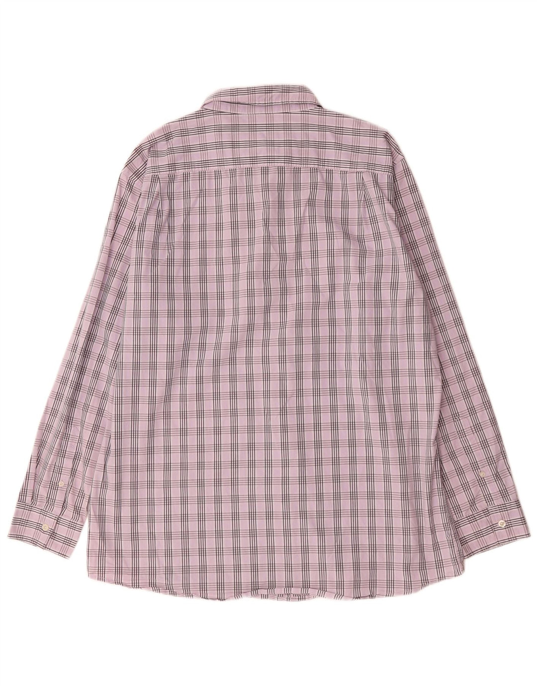 Lee Herrenhemd XL Lila kariert Baumwolle