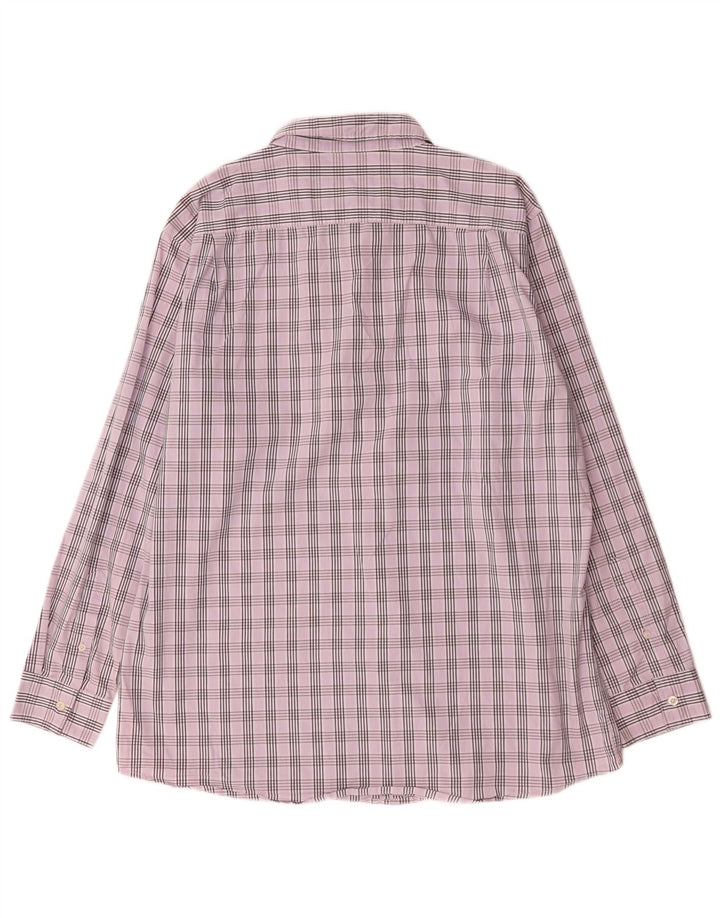 Lee Herrenhemd XL Lila kariert Baumwolle