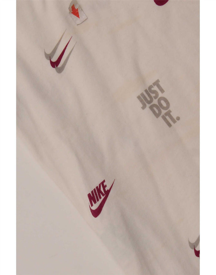 Nike Herren-T-Shirt mit Grafik, Größe L, aus weißer Baumwolle