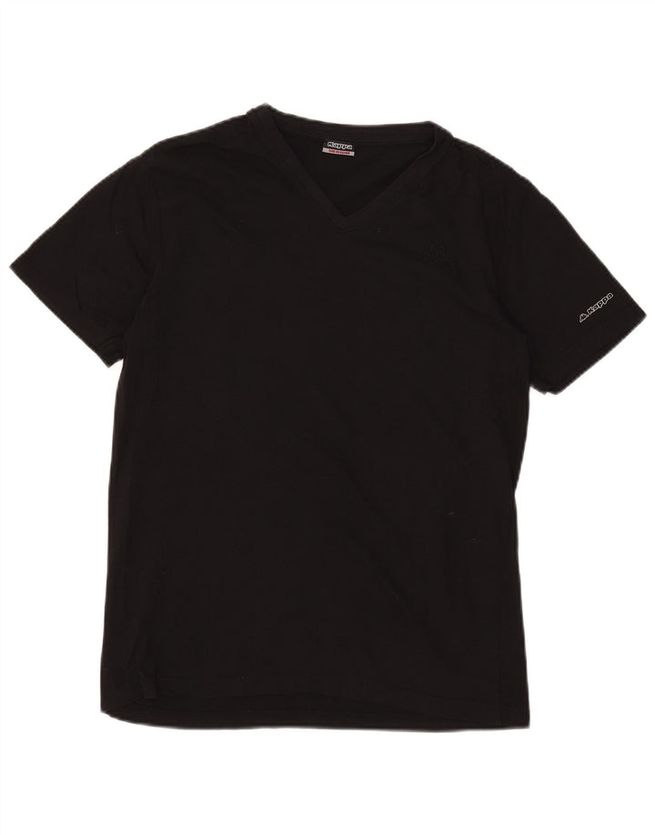 Kappa Herren T-Shirt Top Medium Schwarz