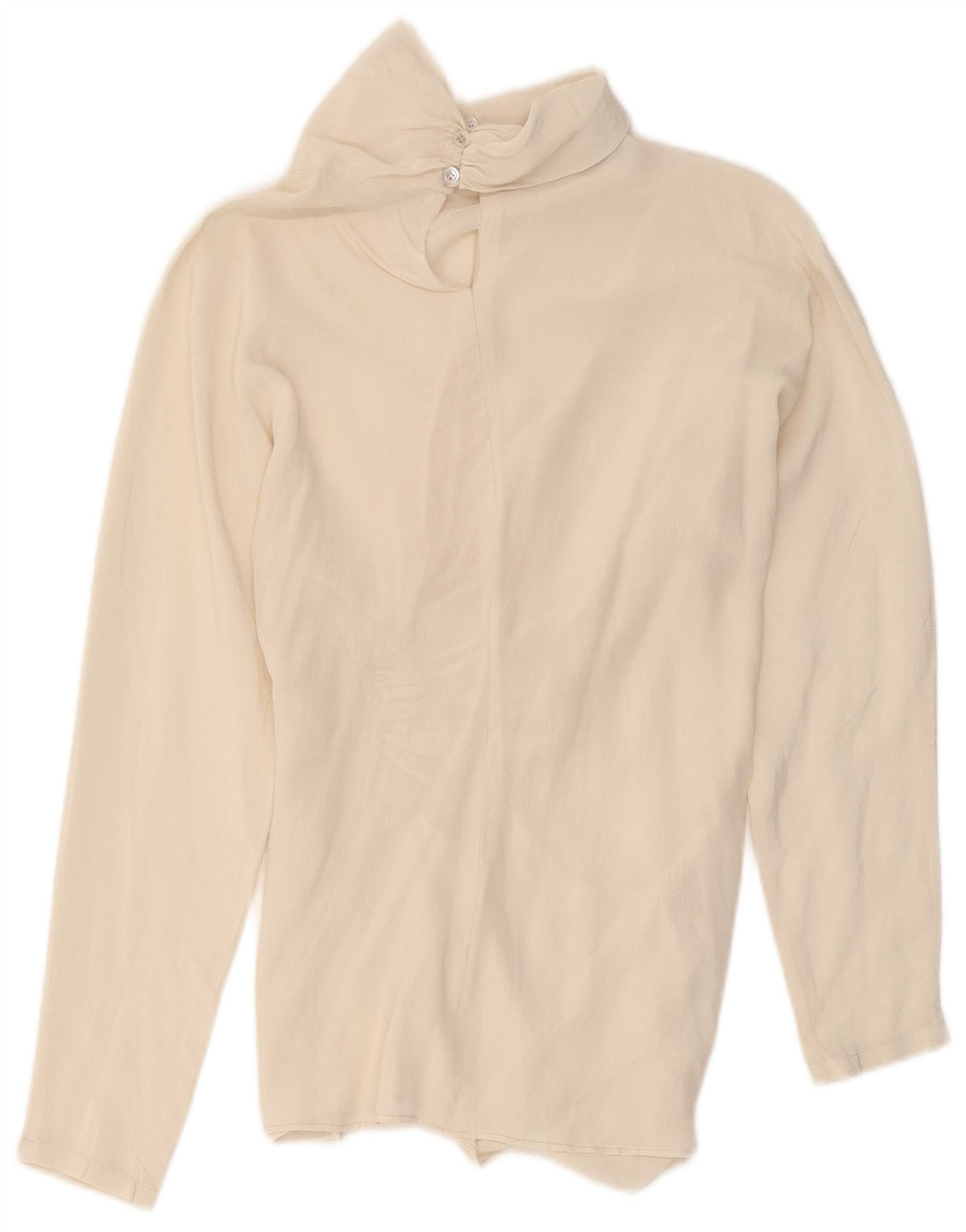 Pancaldi & B Damen-Blusenoberteil UK 10 Small Off White Silk