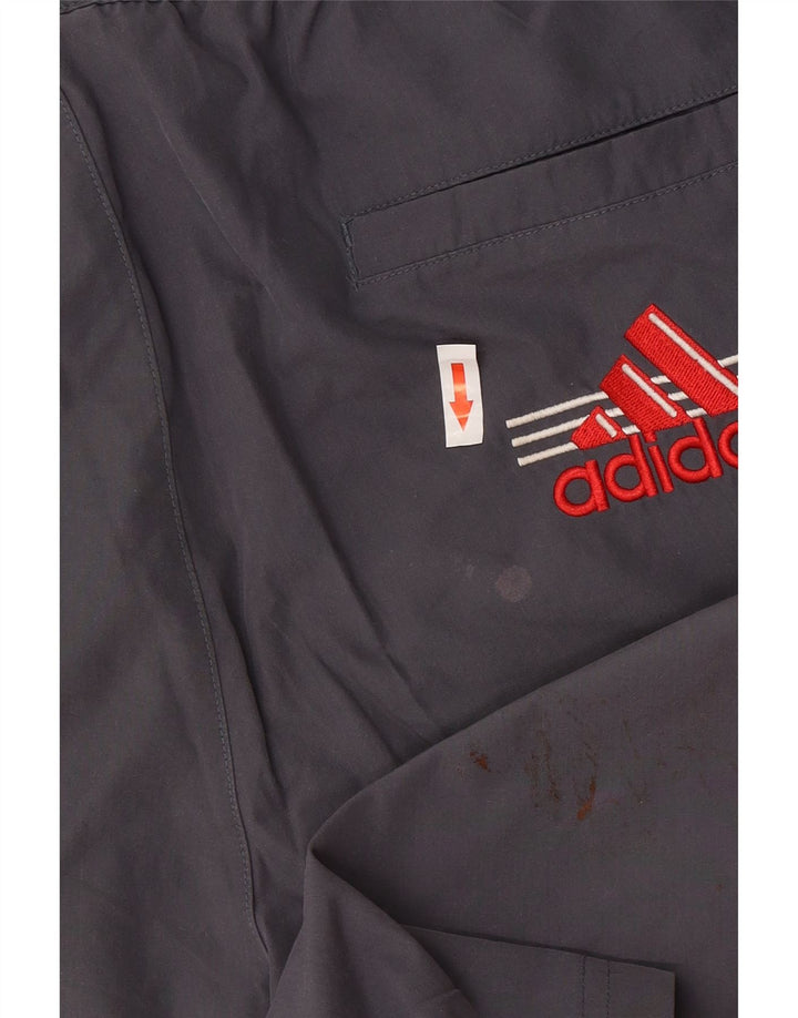 Adidas Herren-Sportshorts, großes graues Colourblock-Polyester