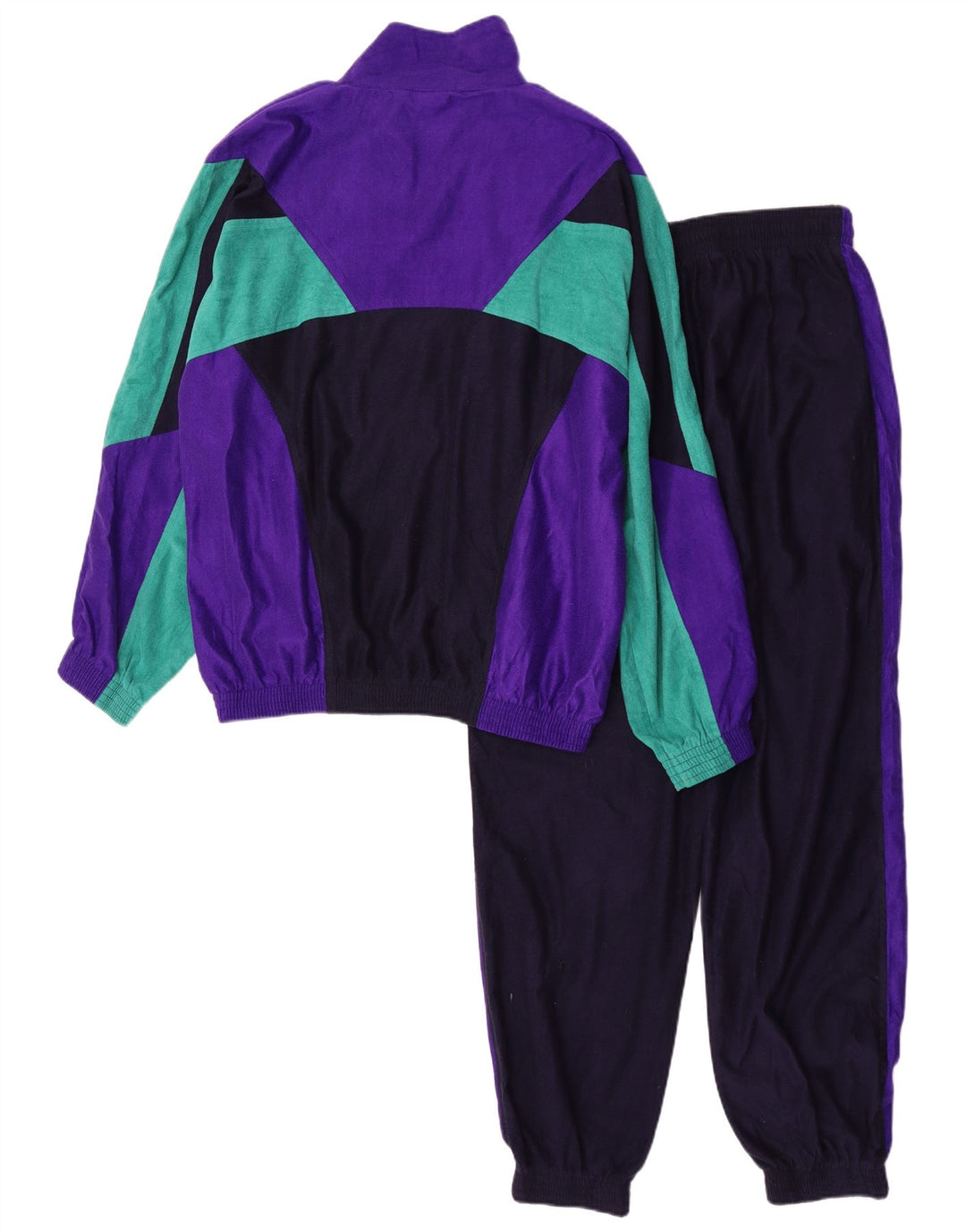 Vintage Herren-Trainingsanzug, groß, mehrfarbig, Farbblock