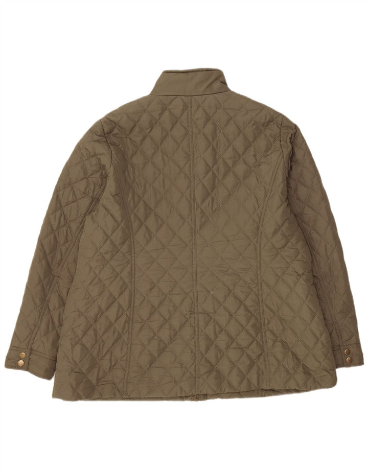 Marks & Spencer Damen Steppjacke UK 18 XL Khaki Polyester