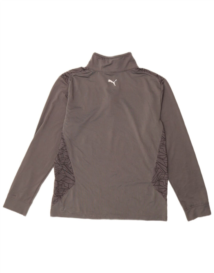 PUMA Jungen-Trainingsanzug mit Reißverschluss, Pullover, 11–12 Jahre, Größe L, Grau