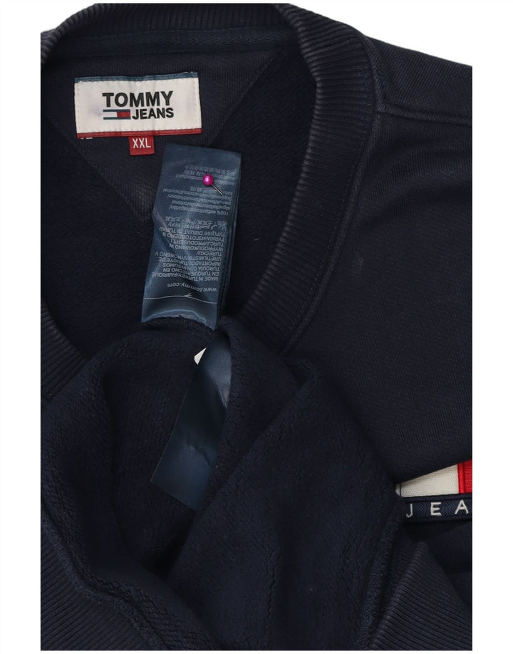 TOMMY HILFIGER Herren Sweatshirt Pullover 2XL Marineblau Baumwolle