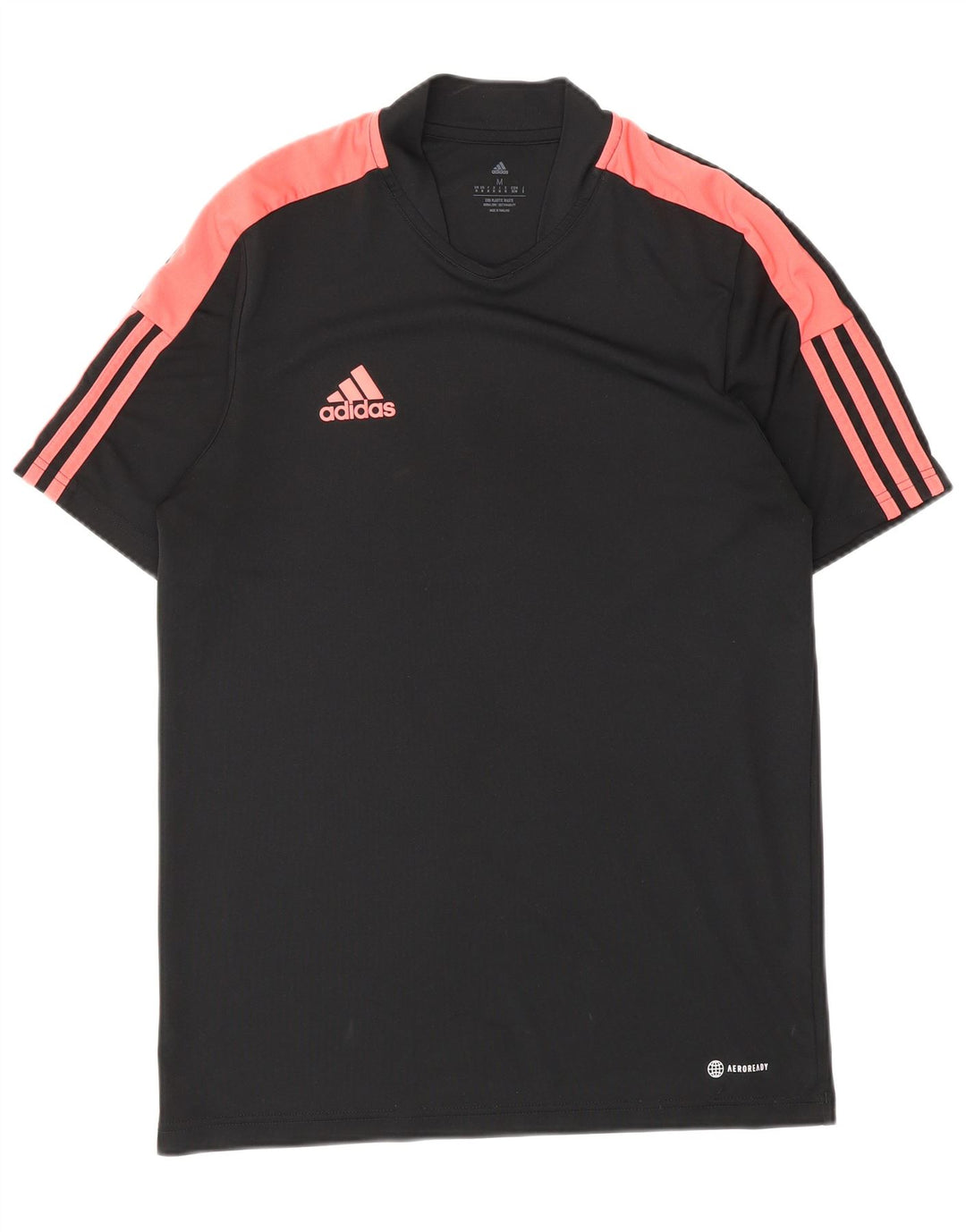 Adidas Herren Kurzarm-T-Shirt, normal, mittelgroß, Schwarz, Farbblock