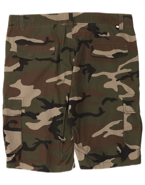 Sneaker Freak Herren Cargo-Shorts 2XL W42 Khaki Camouflage Baumwolle