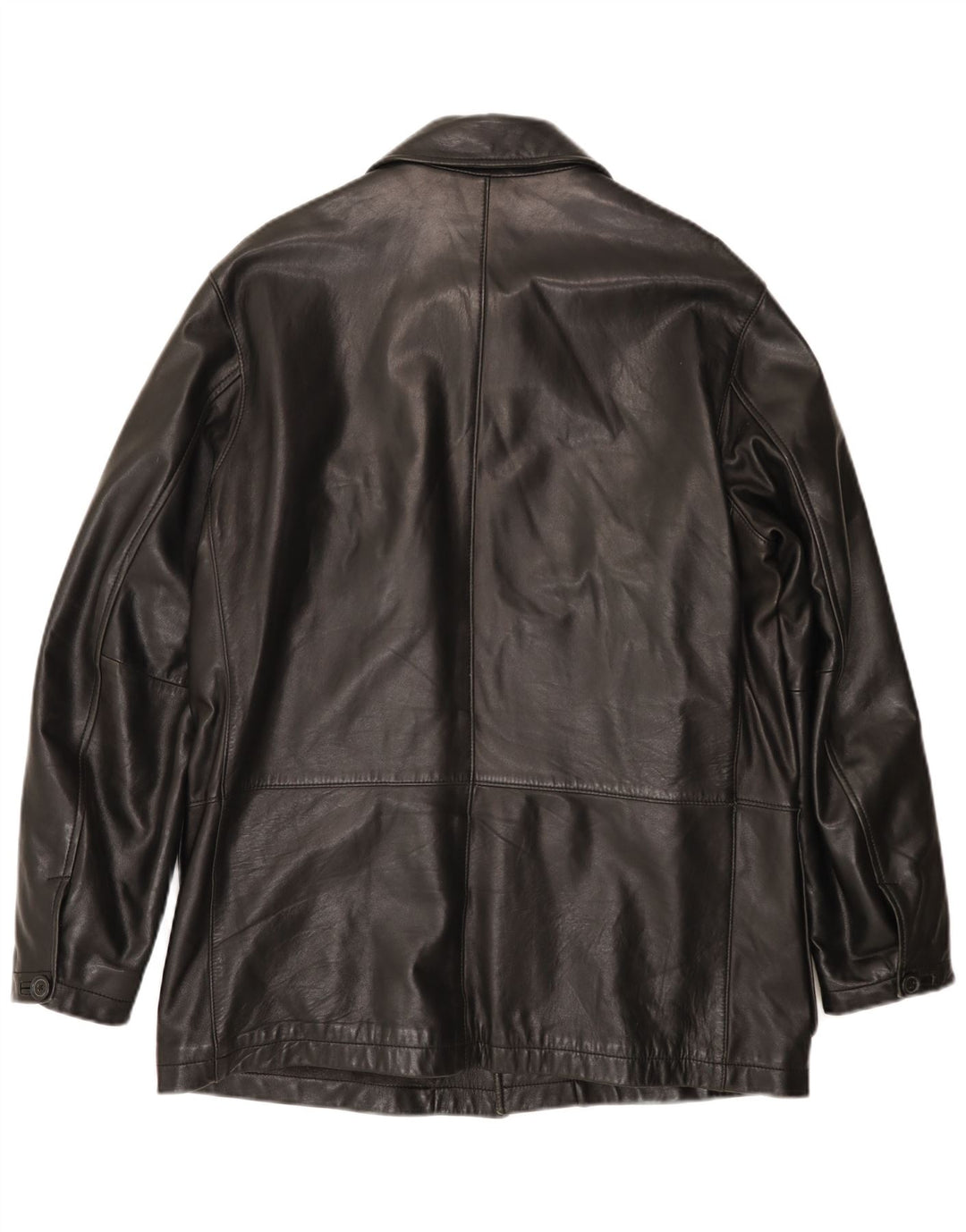 Anson's Herrenhaus Herren Lederjacke UK 38 Mittelschwarzes Leder