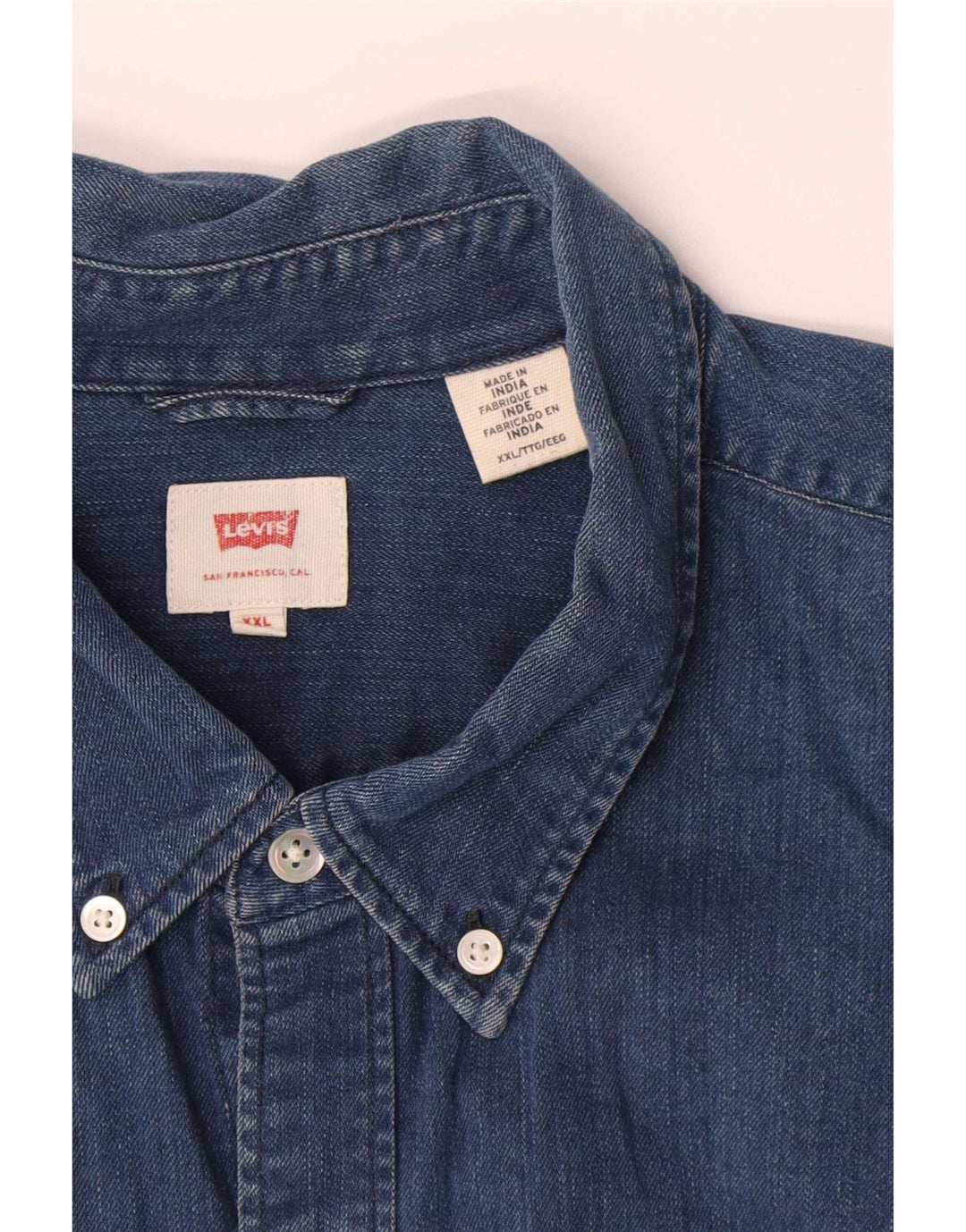 Levi's Herren-Jeanshemd 2XL aus blauer Baumwolle