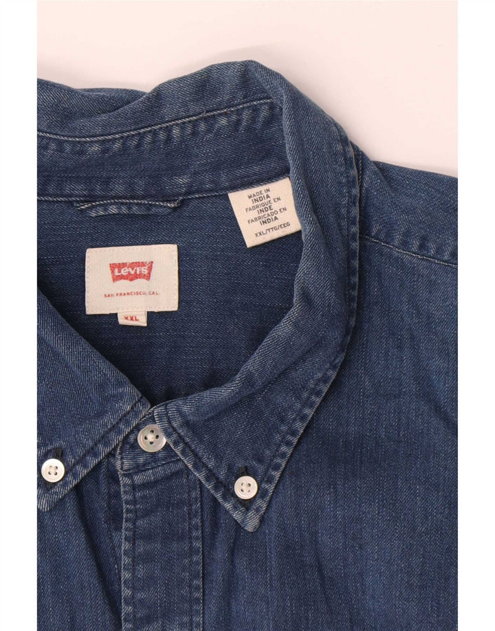 Levi's Herren-Jeanshemd 2XL aus blauer Baumwolle