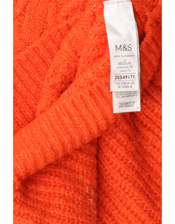 Marks & Spencer Rollkragenpullover für Damen, Gr. 14, mittelorange