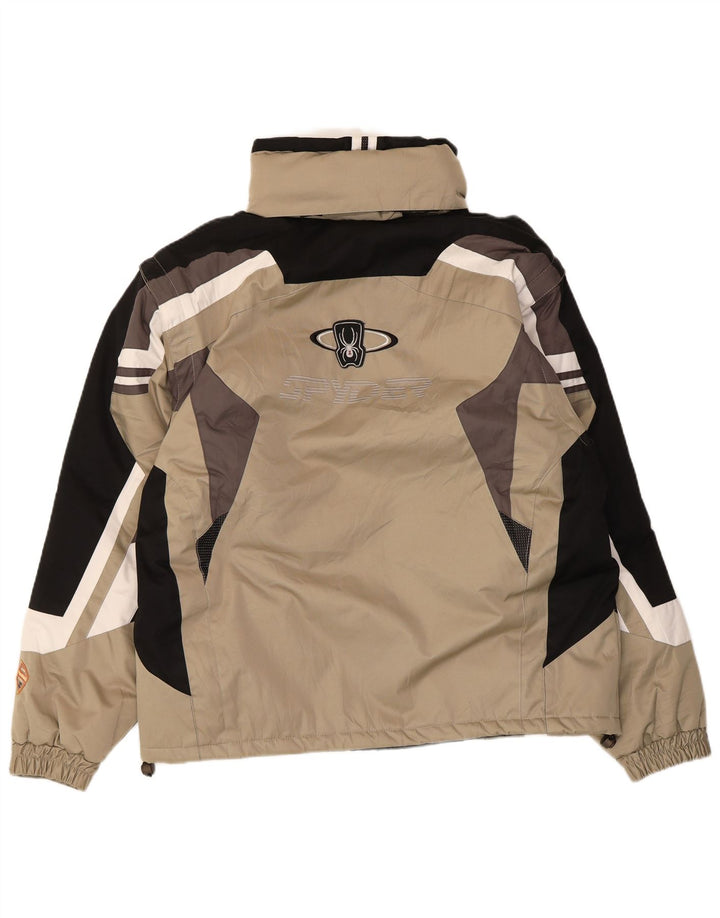 Spyder Herren Skijacke UK 40 Large Beige Colourblock