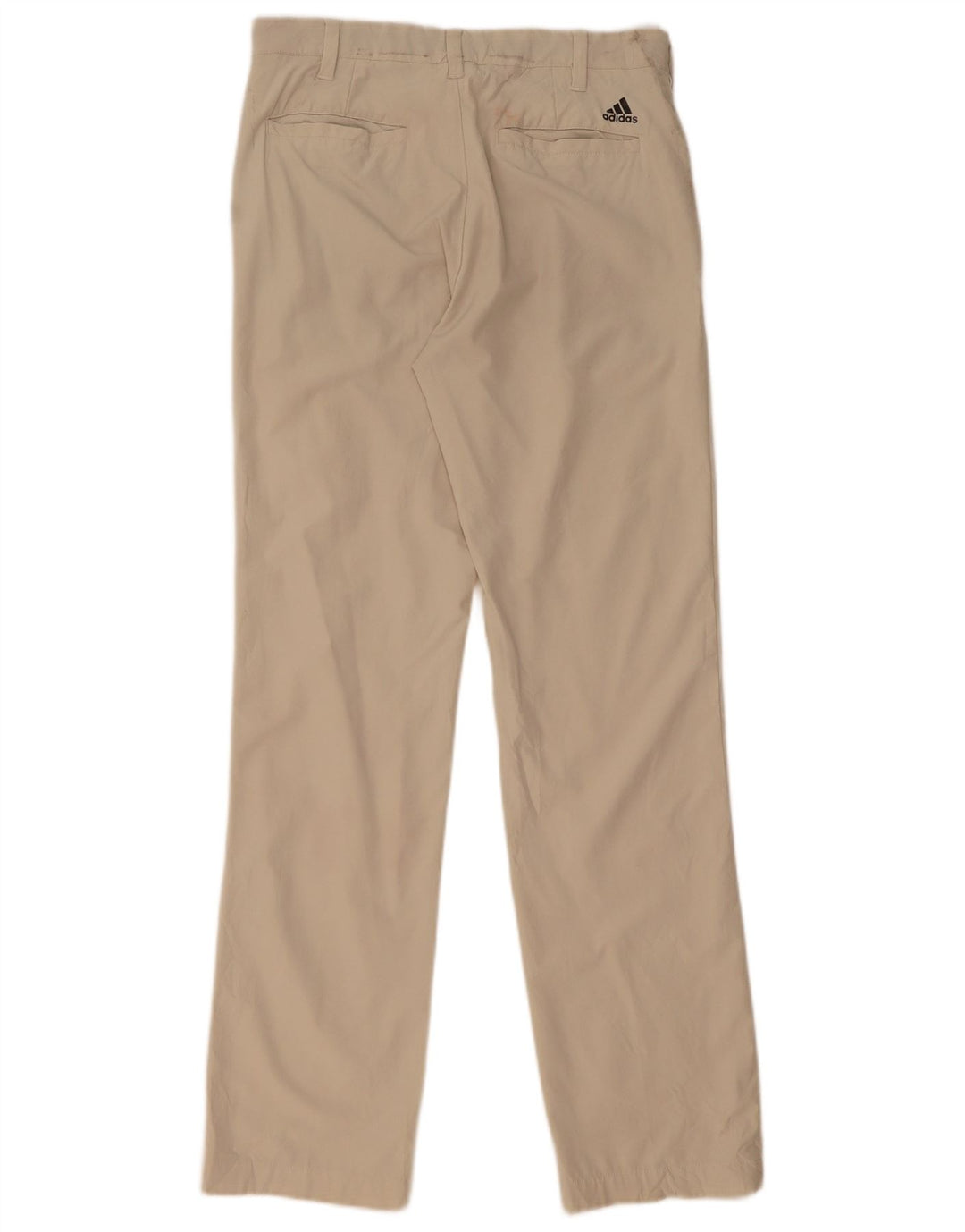 Adidas Herren Straight Chino Hose W30 L32 Beige Polyester