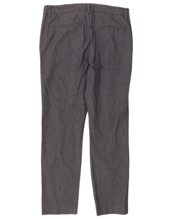 Marks & Spencer Herren Slim Fit Chinohose W32 L29 Marineblau gepunktet
