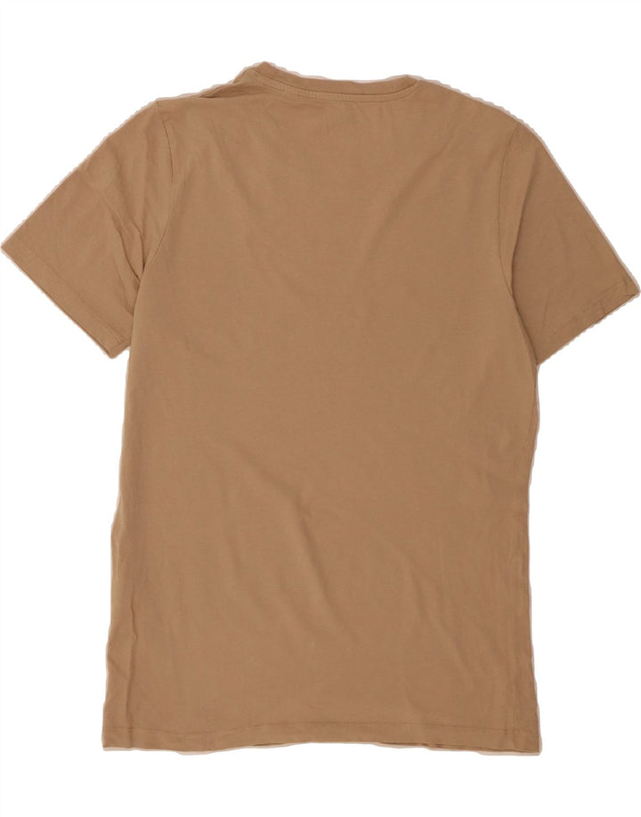 JACK & JONES Mens T-Shirt Top Medium Beige Cotton Vintage Jack & Jones and Second-Hand Jack & Jones from Messina Hembry 