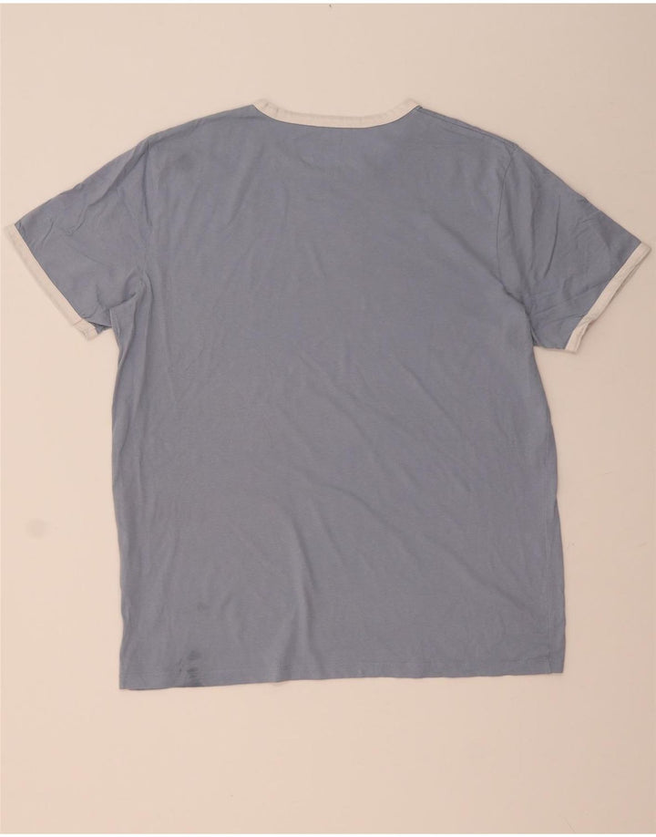 JACK & JONES Herren T-Shirt Top XL Blau Baumwolle