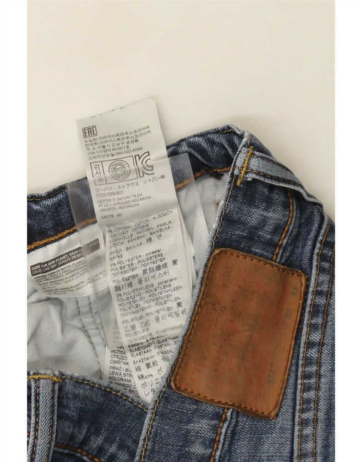 Levi's Herren 511 Distressed Slim Jeans W32 L32 Blaue Baumwolle