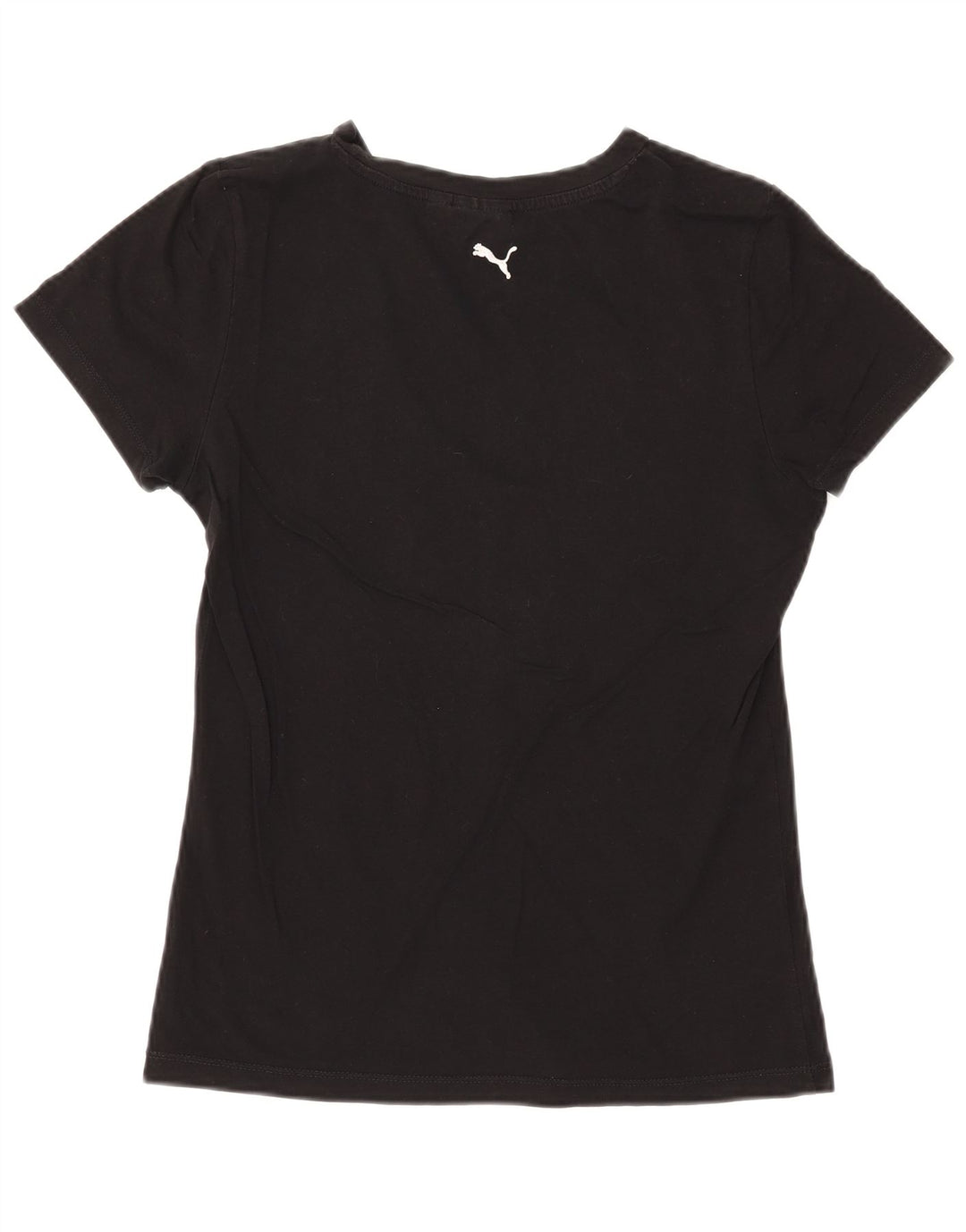 PUMA Damen Graphic T-Shirt Top UK 14 Large Schwarz