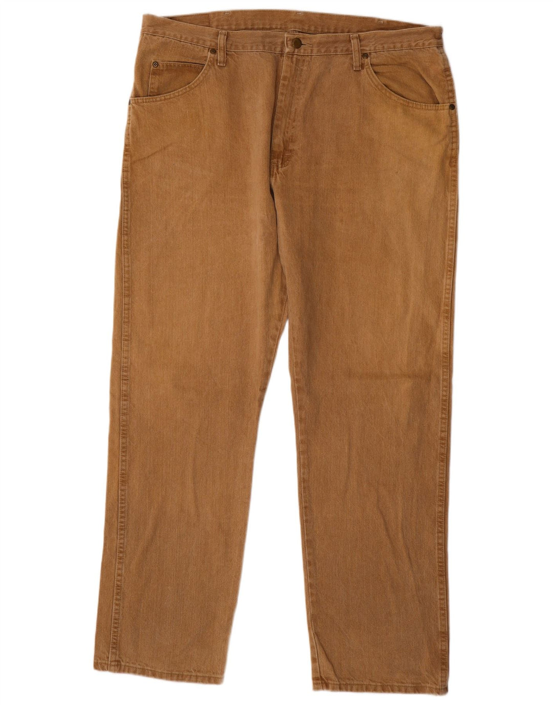 Wrangler Herren Straight Jeans W40 L32 Beige Baumwolle