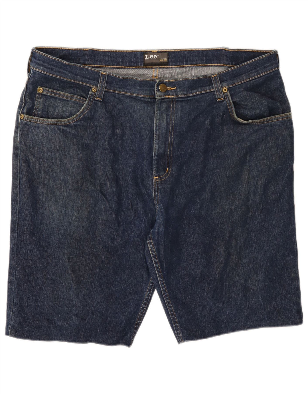 LEE Herren Brooklyn Denim Shorts W40 XL Marineblaue Baumwolle