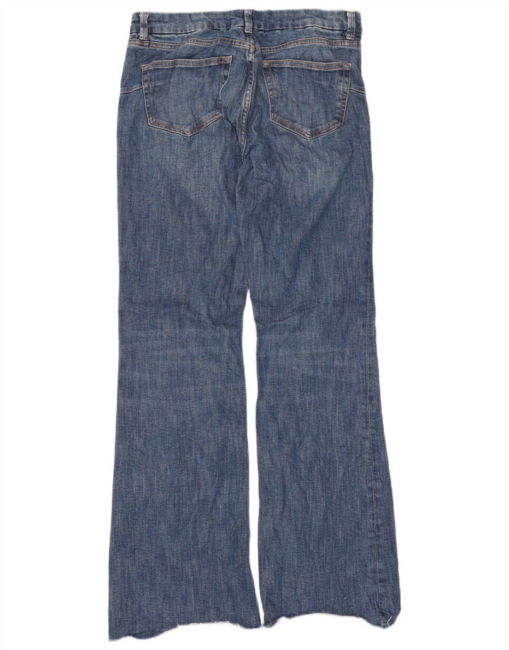 Zara Damen Schlagjeans EU 38 Small W28 L33 Blaue Baumwolle