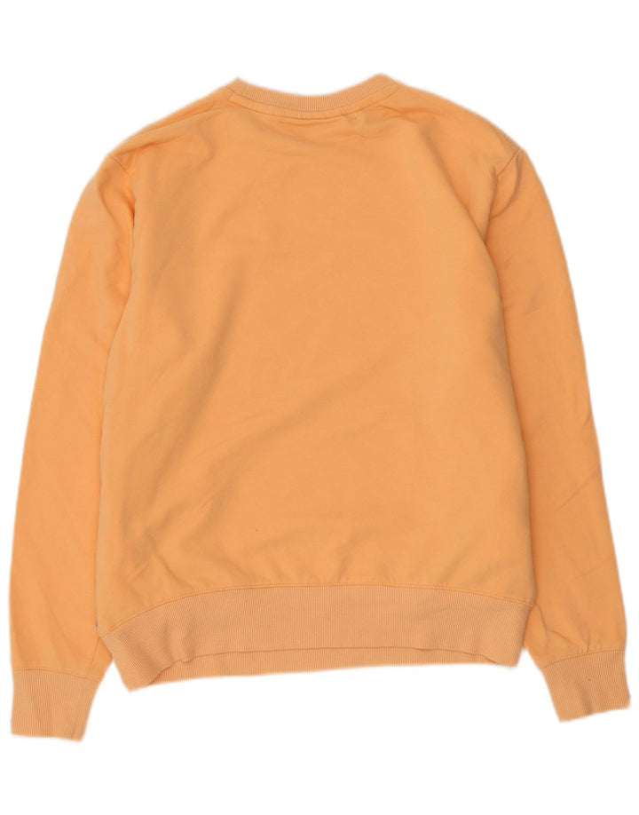 Fila Damen Übergroßer Sweatshirt-Pullover UK 10 Small Orange Baumwolle