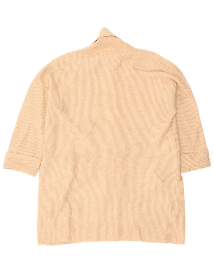 Jack Wills Damen-Strickjacke, übergroß, lang, Gr. 10, Beige
