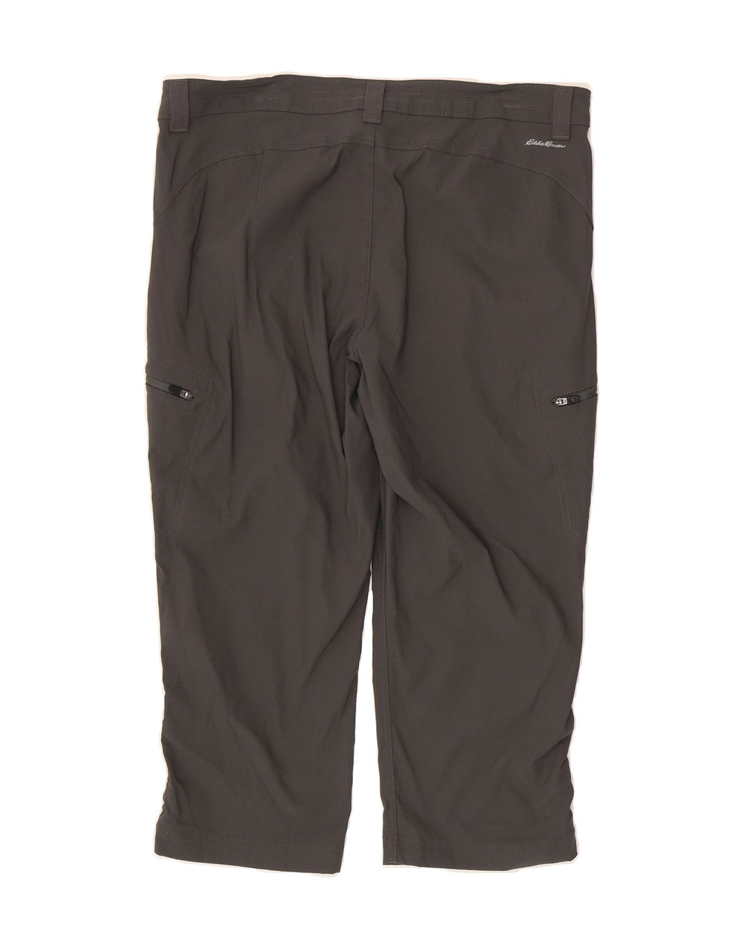 EDDIE BAUER Womens Capri Cargo Trousers US 12 Large W34 L21 Grey Nylon Vintage Eddie Bauer and Second-Hand Eddie Bauer from Messina Hembry 