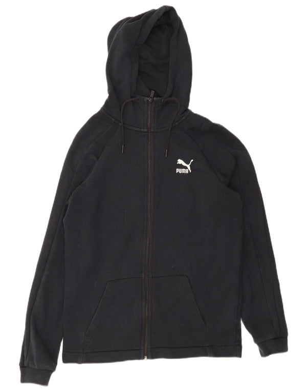 Puma Herren Zip Hoodie Pullover XS Schwarz Baumwolle