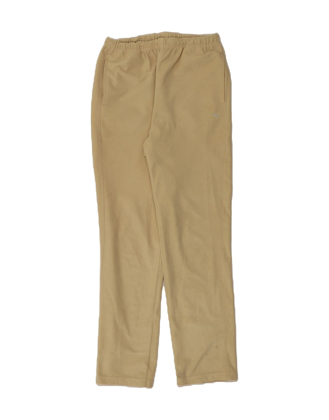 DIADORA Womens Fleece Tracksuit Trousers UK 14 Medium Beige Polyester Vintage Diadora and Second-Hand Diadora from Messina Hembry 