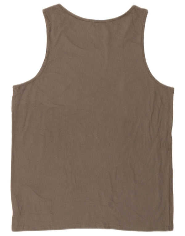 Oakley Mens Graphic Vest Top Large Graue Baumwolle
