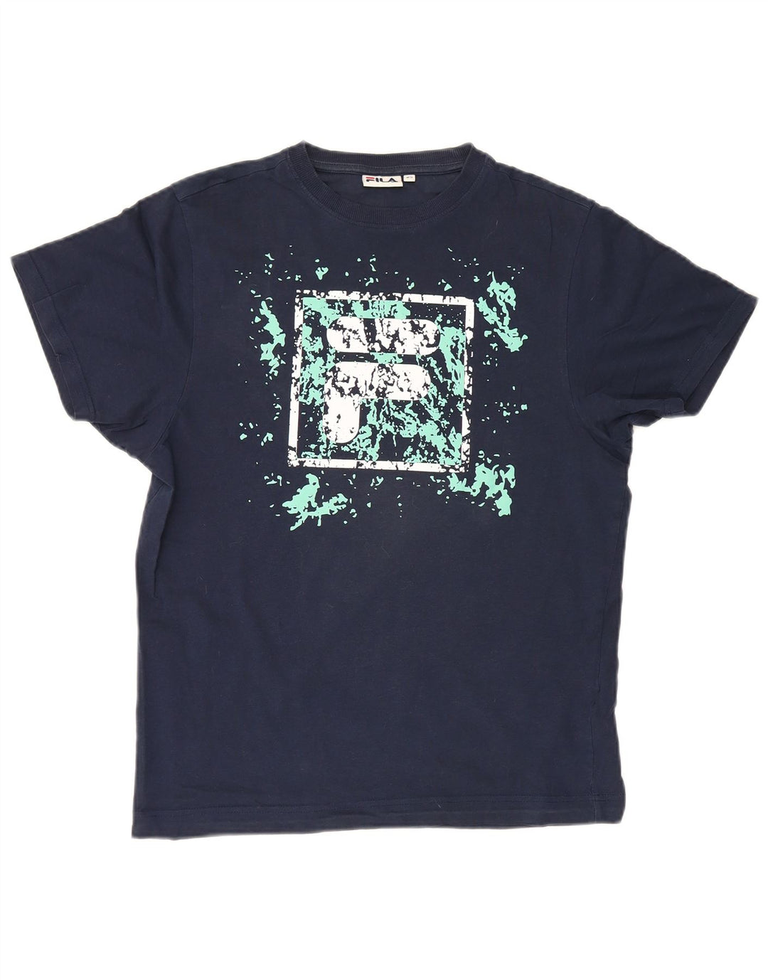 Fila Herren Grafik T-Shirt Top XS Marineblau