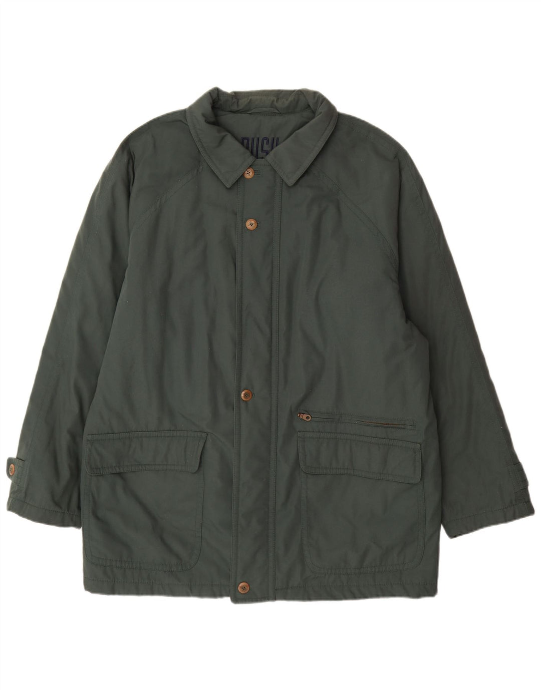 Bush Herren Utility Jacke UK 46 3XL Grün Polyester