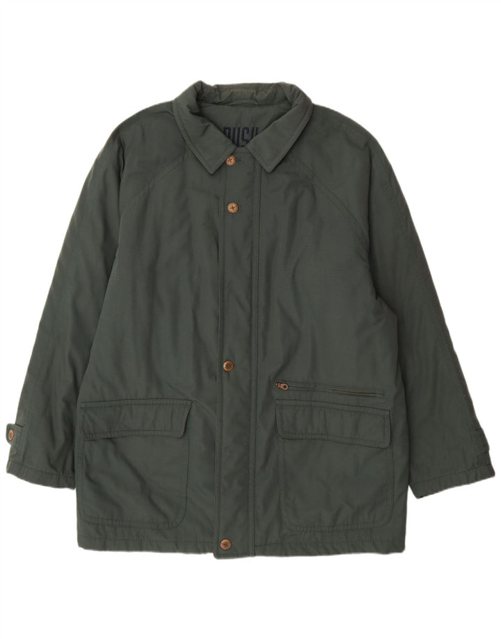 Bush Herren Utility Jacke UK 46 3XL Grün Polyester