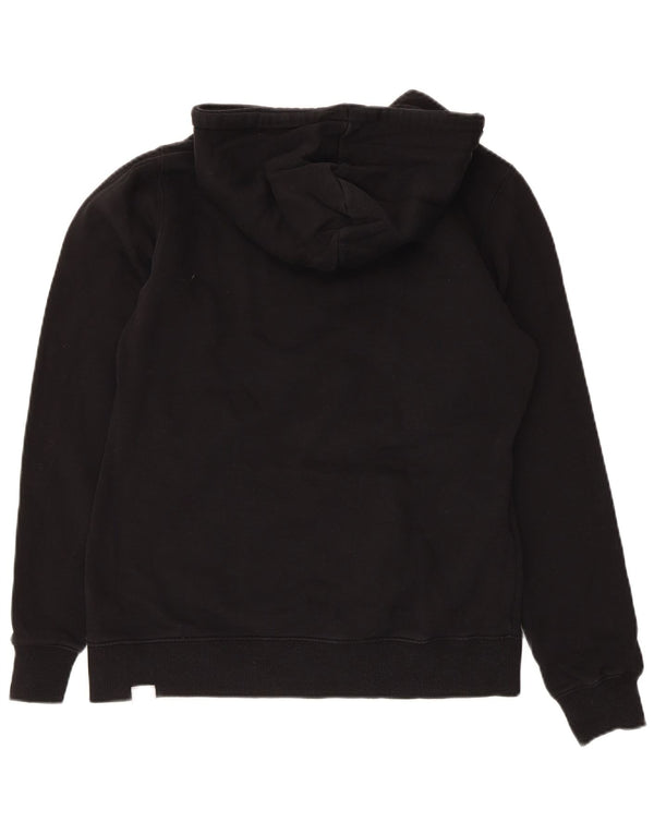 The North Face Womens Graphic Hoodie Pullover UK 14 Mittelschwarze Baumwolle