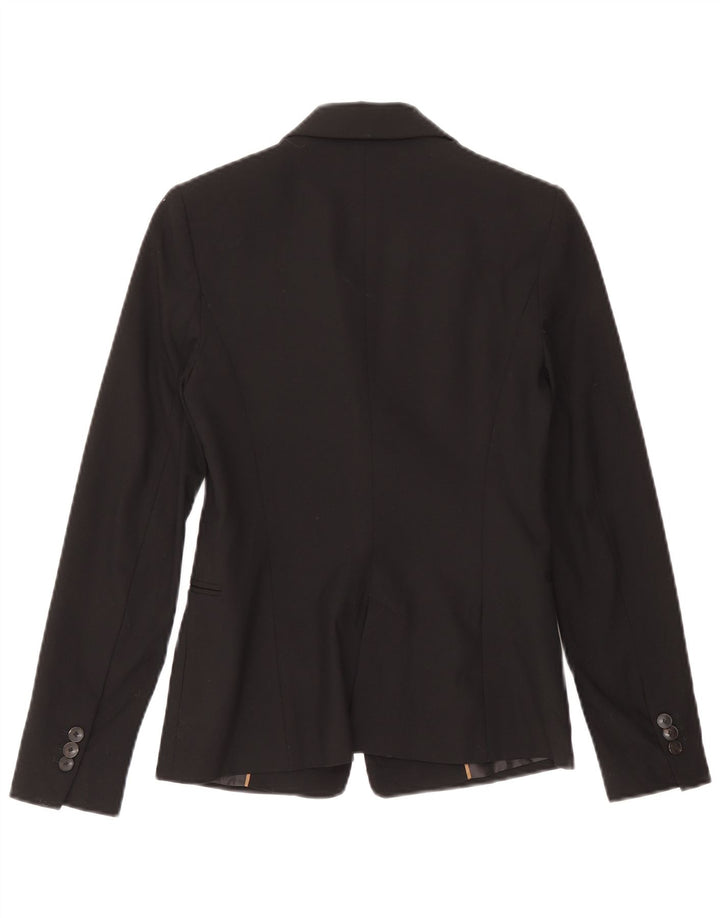 Zara Damen 1-Knopf-Blazerjacke EU 34 2XS Rot Polyester