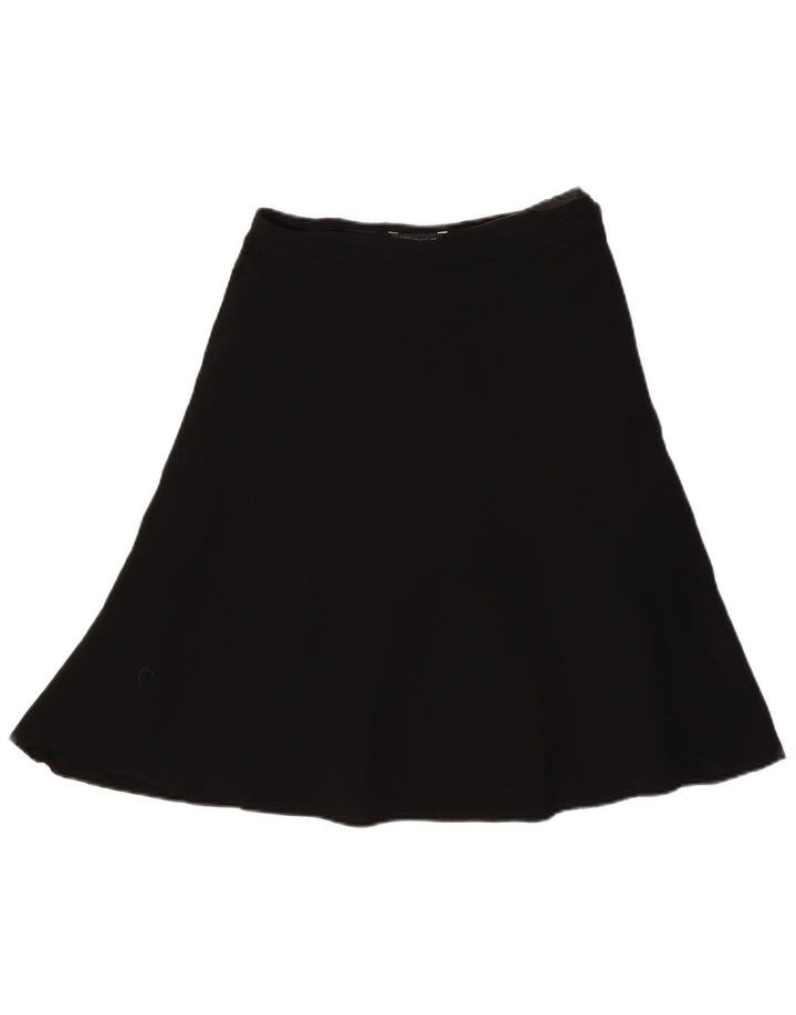 Marks & Spencer Damen A-Linienrock UK 10 Small W27 Schwarz Polyester