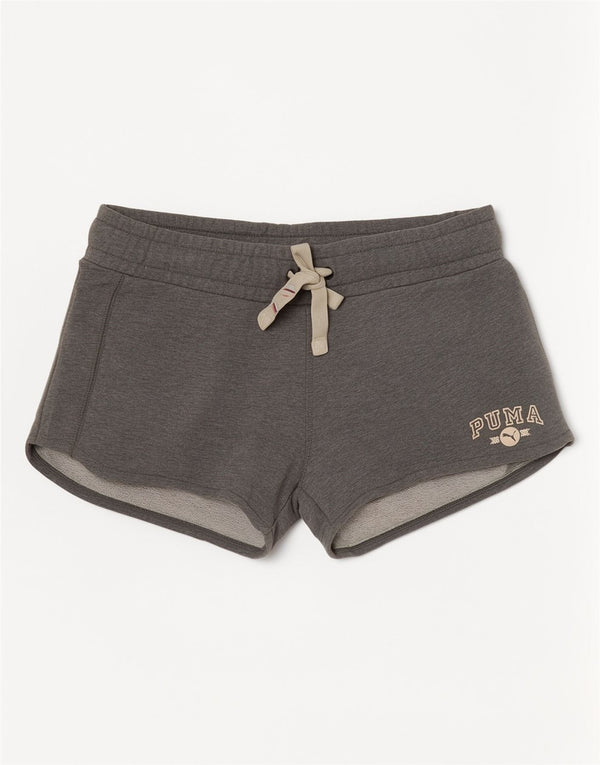 Puma Damen Sportshorts UK 14 Large W32 Grau