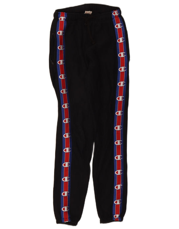 Champion Womens Tracksuit Trousers Joggers UK 6 XS Black Colourblock