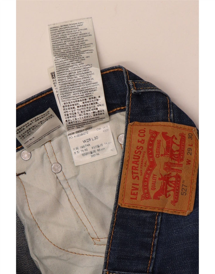 LEVI'S Damen 527 Bootcut Jeans W29 L30 Blaue Baumwolle