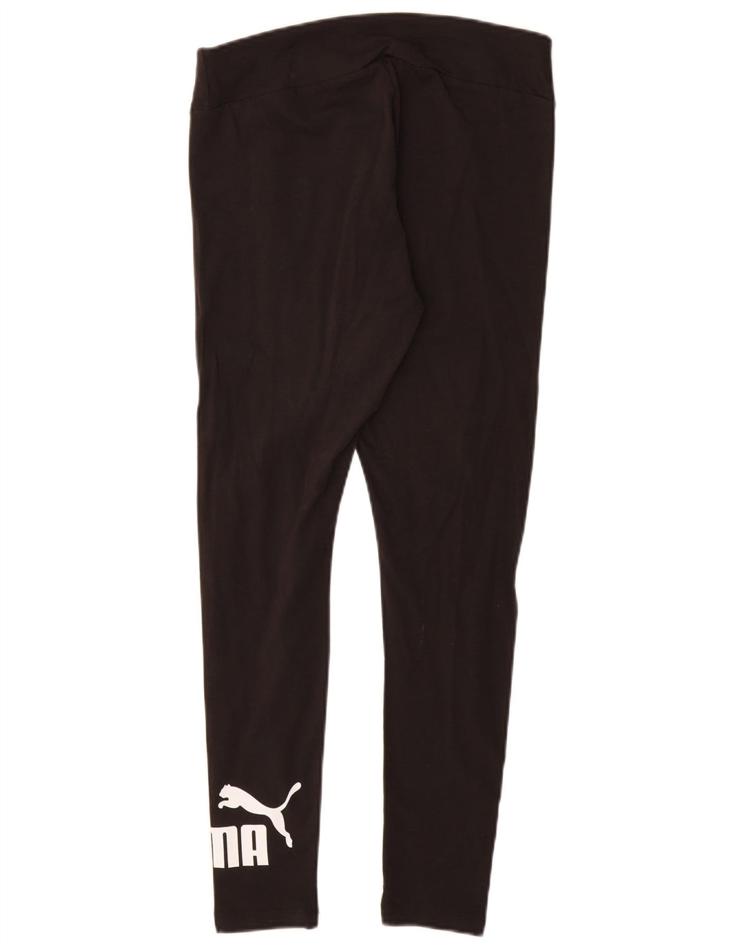 PUMA Damen Graphic Leggings UK 12 Medium Schwarz Baumwolle