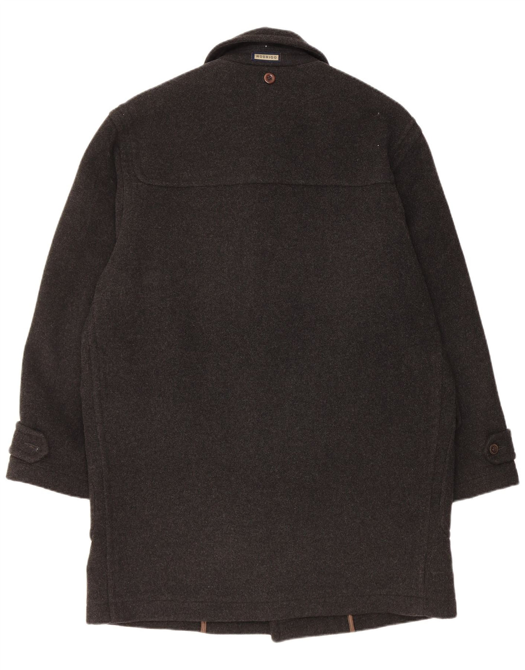 Rodrigo Herren Loose Fit Dufflecoat IT 48 Mittelschwarze Wolle