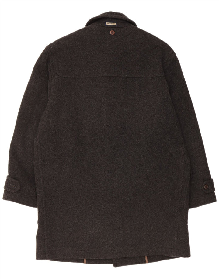 Rodrigo Herren Loose Fit Dufflecoat IT 48 Mittelschwarze Wolle
